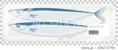 Pacific saury in a pack Pacific saury in a pack 106272793