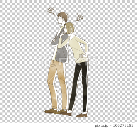 Men and women suffering Men and women suffering 106275183