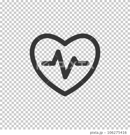 醫療相關線條畫單個圖標心音 106275416