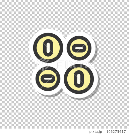 貼紙式醫療相關單圖標藥丸 106275417