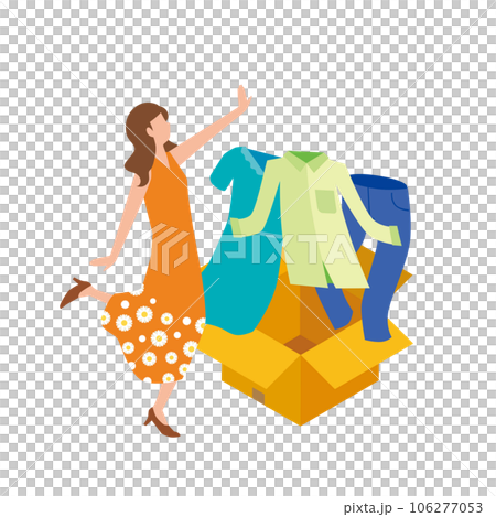 古着と女性 106277053