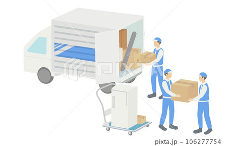 引越し業者のイラスト 106277754