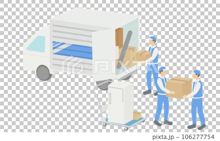 引越し業者のイラスト 106277754