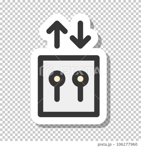 貼紙式車站相關單品圖標電梯 106277960