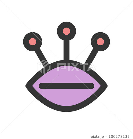 日用品のカラー単品アイコン　待ち針 106278135