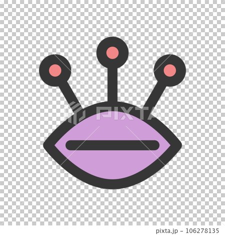 日用品のカラー単品アイコン　待ち針 106278135