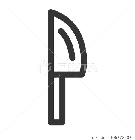 日用品の線画単品アイコン シリコンヘラ 日用品の線画単品アイコン シリコンヘラ 106278202