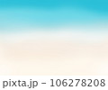 背景素材　沖縄の海のイメージ　浜辺の砂、波、浅い海の色 106278208