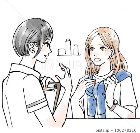 カウンセリングを受ける女性 カウンセリングを受ける女性 106278210