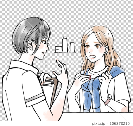 A woman undergoing counseling 106278210