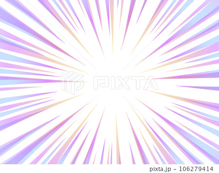 カラフルな集中線 カラフルな集中線 106279414