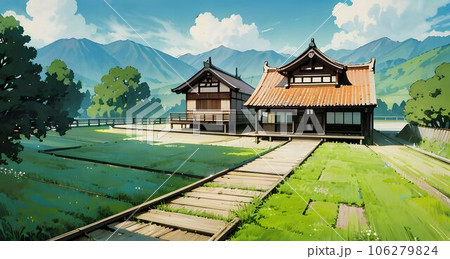 アニメの背景のイラスト「AI生成画像」 106279824