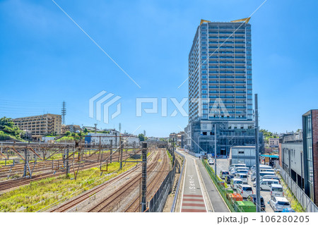 神奈川県横浜市の都市風景 羽沢横浜国大駅 神奈川県横浜市の都市風景 羽沢横浜国大駅 106280205