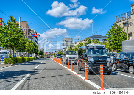 神奈川県横浜市の都市風景 新羽駅 南北産業道路 神奈川県横浜市の都市風景 新羽駅 南北産業道路 106284140