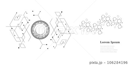 幾何学 抽象 AI 人工知能 科学 背景 透過 106284196