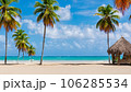 palm tree on the beach 106285534