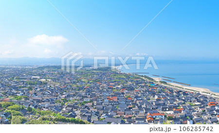 【奉納山展望台より出雲市内を一望】 (高解像度版) 島根県出雲市大社町杵築北 106285742