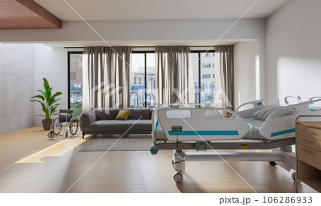 VIP hospital room design luxury patient room 106286933