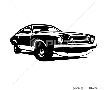 Dodge super bee car Vector Art Illustration 1969 Isolated for logo, badge, emblem, icon, design sticker, TShirt Design. available in eps 10 106288030
