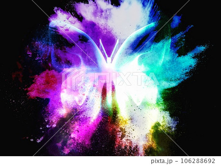 抽象的な蝶のイラストのイラスト素材 [106288692] - PIXTA