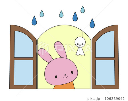 雨とてるてる坊主 106289042