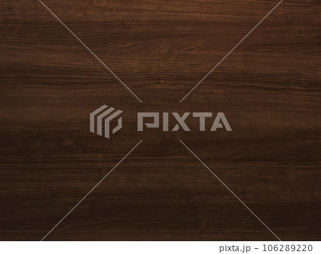 焦茶色のきめ細かい横木目の背景画像 焦茶色のきめ細かい横木目の背景画像 106289220