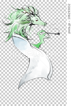 煙管を持った龍 煙管を持った龍 106293832