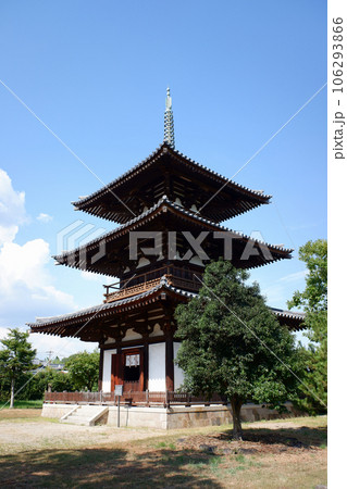 奈良　法起寺の三重塔 106293866