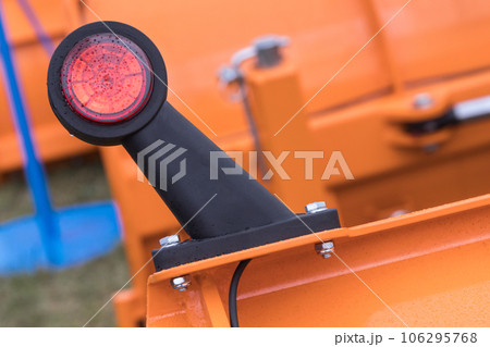 Warning red light of truck, tractor or other machine. Safety in transport 106295768