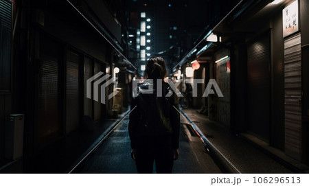 女性の夜の一人歩きは危険