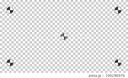 四隅と中央にトラックポイントのあるモーショントラッキング用の背景素材 - png・16:9 四隅と中央にトラックポイントのあるモーショントラッキング用の背景素材 - png・16:9 106296976
