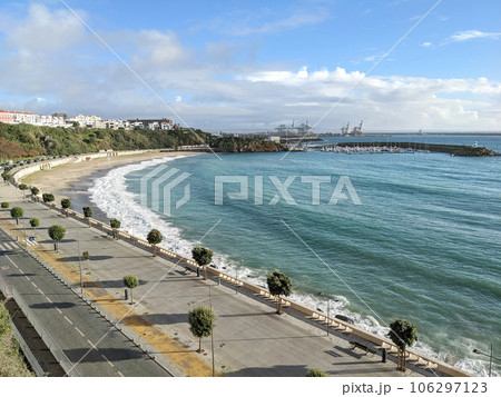 Skyline beach cargo terminal Portugal 106297123