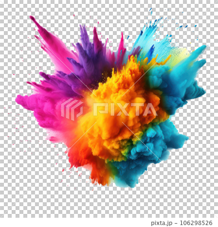 Colorful Holi paint isolated 106298526