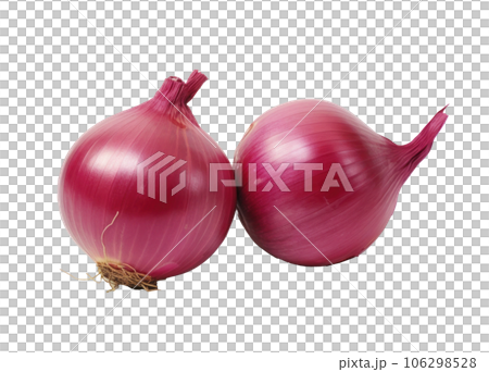 Red ripe onion isolated 106298528