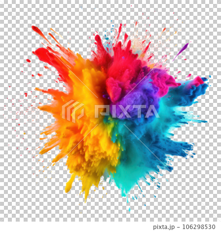 Colorful Holi paint isolated 106298530