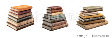 Stack of book isolated 106298646
