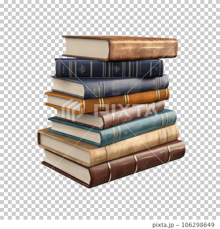 Stack of book isolated 106298649