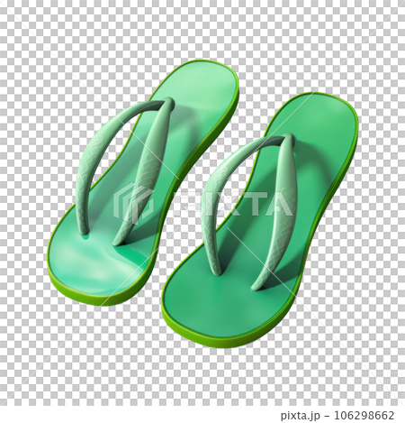 Vivid flip flops isolated 106298662