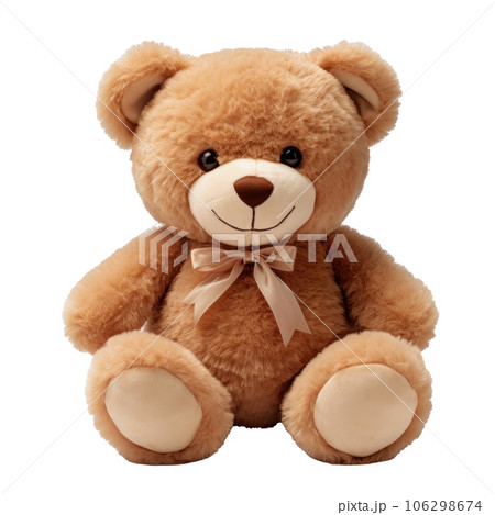 Cute teddy bear toy isolated 106298674