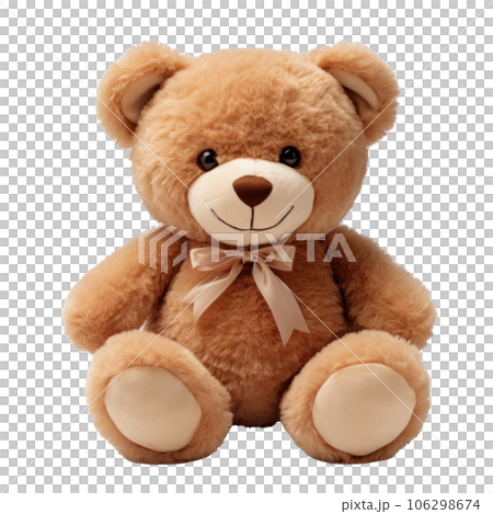 Cute teddy bear toy isolated 106298674
