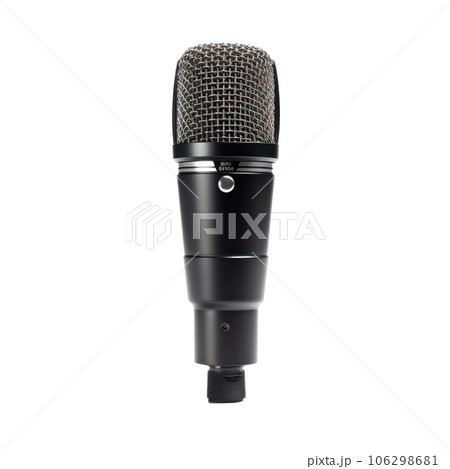 Professional studio microphone isolated 106298681