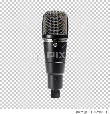 Professional studio microphone isolated 106298681