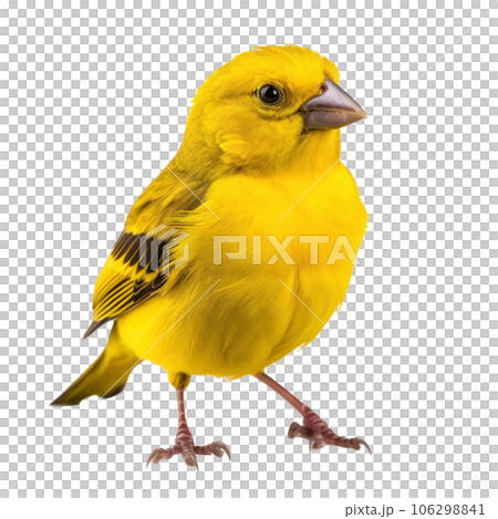 Yellow canary bird isolated 106298841