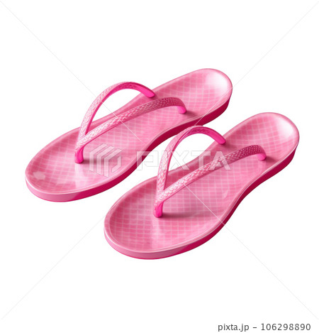 Vivid flip flops isolated 106298890