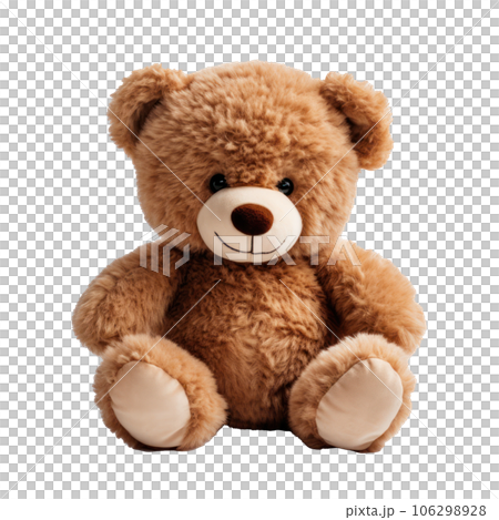 Cute teddy bear toy isolated 106298928