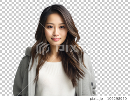 Beautiful asian girl isolated 106298950