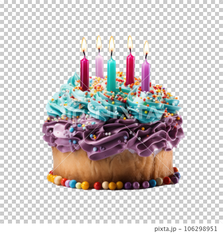 Birthday cake isolated Birthday cake isolated 106298951
