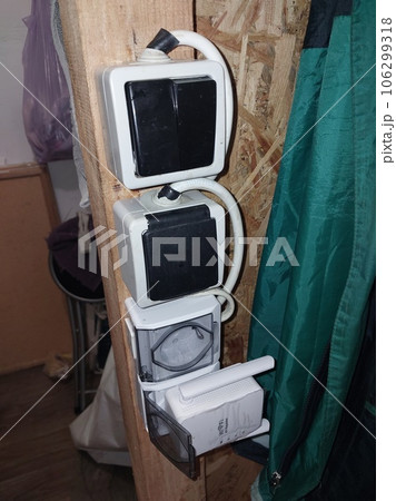 Connecting electricity to power outlets Connecting electricity to power outlets 106299318