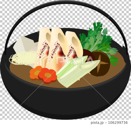 Kiritanpo hot pot illustration 106299736