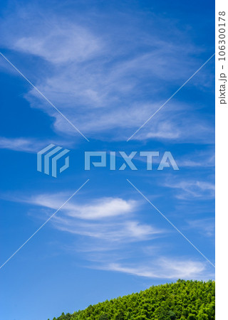 爽やかな青空と緑の丘【背景素材】 106300178